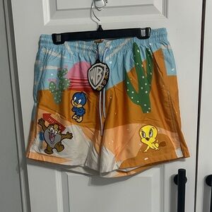 Looney Tunes FUNK POP Desert Theme swim trunks Shorts size large